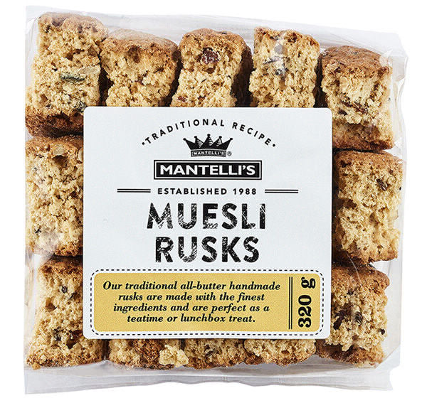 Muesli (Rusk's)320g Mantelli's Direct Harvest Place